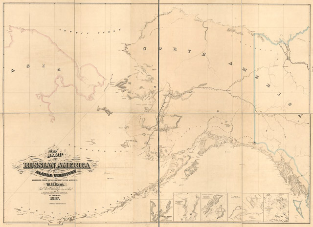 Map of Russian America 1867