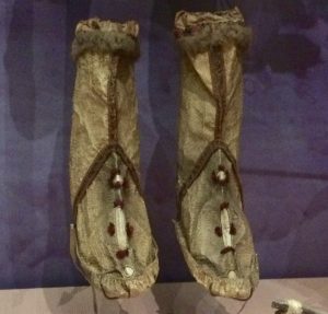 Yupik salmon skin boots from the Lower Yukon
